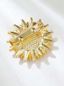 One Full Crystal Sunflower Brooch Valentines,Mom,Mother,Mother's Day,Gift FAKE 9UA9 - 金子 - 查看 3