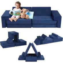 Kids Sofas - Navy Blue - View 3