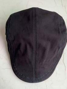 1pc LED Light Panel Newsboy Cap, Unisex Beret Hat, Men/Women Adjustable Beret, British Street Photography Artist Cap - A - View 8