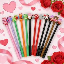 Bút bi gel hình động vật hoạt hình dễ thương bán chạy nhất năm 2025, đầu bút mềm, màu trung tính, thích hợp làm quà tặng cho học sinh, cặp đôi, đồ dùng văn phòng. - Bút hoạt hình động vật ngày lễ tình nhân - Xem 12