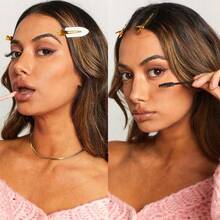 10-Piece Multi-Use No-Slip Hair Clip Set - Seamless Barrettes For Styling, Workouts, Salon Visits. A Must-Have Hair Organizer For Long Hair, Bangs, And Updos For Women And Teens. - 黑色 - 查看 3