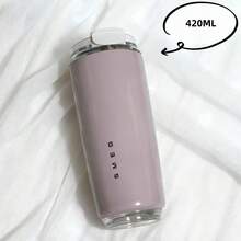 420ml High-Quality Vacuum Insulated Water Bottle, Large Capacity Office Tumbler, Portable Car Cup, Reusable Hot/Cold Drink , Leak-Proof Stainless Steel Mug, Stylish Thermal Cup For Students & Adults, Suitable For Home, School, Office, Party, Camping, Picnic, Great Gift For Friends, Birthday, Christmas, Valentine's Day - Multicolor - View 13