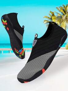Men's Water Shoes, Unisex Swim Shoes, Beach Shoes, Canyon Shoes, Outdoor Sports Shoes, Lightweight Surfing, Swimming, Beach Sports, Kay, Diving, Swimming, Anti-Slip Shoes; Barefoot Water Socks With Anti-Slip Design - Grey - View 2