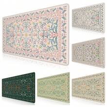 1 pieza Alfombrilla de escritorio con estampado floral rosa de ICasso, Alfombrilla de ratón extra grande, Alfombrilla de ratón grande antideslizante con bordes cosidos, Alfombrilla de ratón para computadora adecuada para juegos y oficina, Apta para portátil y PC, Regalo ideal de cumpleaños o Navidad, Mejor accesorio de escritorio Alfombrilla de ratón Decoración de escritorio Accesorios de oficina Suministros de oficina Decoración de oficina Alfombrilla de ratón Mesa de estudio Alfombrilla de ratón para escritorio Decoración de escritorio - Multicolor - Ver 1