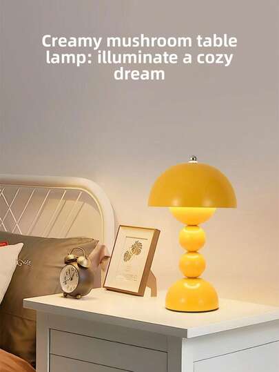 1个花苞造型台灯；可充电/三色调光/无级调光/艺术设计；适用于卧室/办公室/客厅