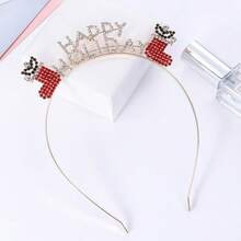 1pc Valentine's Day Headband, Red Heart Shaped Glitter Hairband - Heart-shaped Headband - View 10
