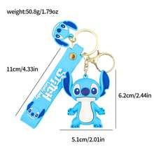 迪士尼史迪奇钥匙扣，适合作为返校季礼物送给朋友，派对礼物，可爱钥匙扣，趣味设计 - 彩色 - 查看 7