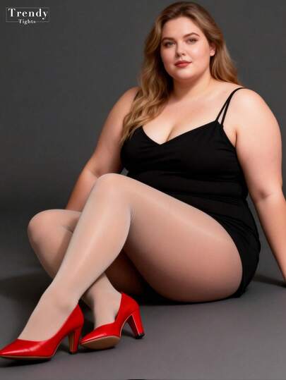 2/1 st 80D Plusstorlek Glansiga Opaka Stirrup Tights, Kamelfärgade Enfärgade Elastiska Leggings, Glansiga Släta Strumpbyxor, Moderiktiga Sexiga Mångsidiga Svarta Strumpor För Halloween, Jul