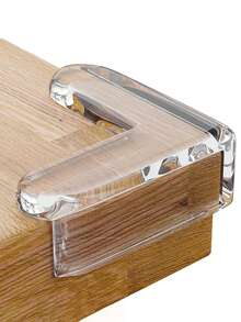 Transparent Corner Guards, Silicone Anti-Collision Edge Protectors For Tables, Windows, Prevent Bumps - E-White - View 6
