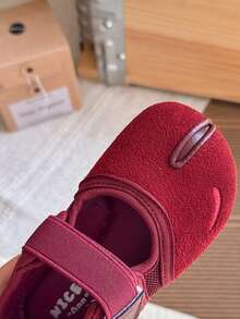 Girls' Soft Sole Fashion Leather Shoes, Spring/Autumn New Style, Princess Shoes For Little Girls - Burgundy - View 3