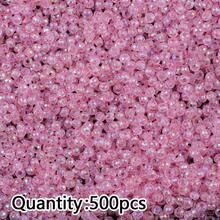 500颗彩色AB镀层扁平圆形亚克力珠，DIY首饰制作，工艺品材料，友谊礼物，家居装饰，小饰品 - diy - 查看 11