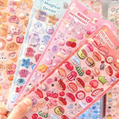 1個 カートゥーン動物カピバラ 防水透明デコレーションステッカー、文房具、DIYスマホケース、ノートなどに使用できます