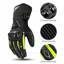 1 摩托车手套 防摔 触屏 耐磨 全指运动手套 赛车防护手套 摩托车越野骑行手套 防水反光户外骑行手套 男女通用 骑行必备装备 - WN-01手套 - 查看 7