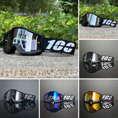 Motorcycle Ski Goggles, Polycarbonate Material, Dust-Proof, Windproof, Impact-Resistant, Multiple Colors Available, Compatible With Helmets, For Motorcycle, ATV, Bicycle Outdoor Use, Motocross Goggles, Men's Off-Road Fashion Glasses, Mountain Bike/Dune Buggy Face Shield, Windproof And Protective, Racing Cycling Goggles, Outdoor Sports Ski Goggles, Adult Snow Goggles, Cold-Proof Goggles, Ski Mountaineering Goggles, Outdoor Sports Snow Fashion Glasses
