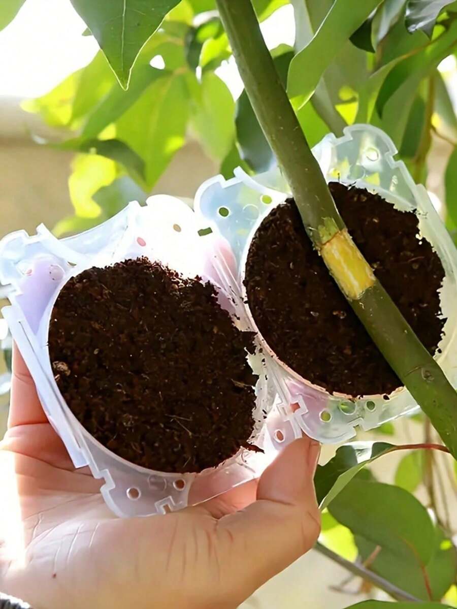 Reusable Plant Rooting Device - Transparent Visible Plant Grafting Device, Plant Root Growth Ball, Non-Destructive High-Pressure Breeding Ball, Plant Root Grafting Device Box, For Rapid Plant Breeding Air Layering Box - A - View 1