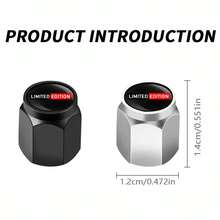 4pcs Car Tire Valve Stem Caps Car Air Stem Cap Pressure Stems Covers Universal Tire Valve Caps For Bikes Vehicle Truck Motorcycles - 088QMZ - View 3