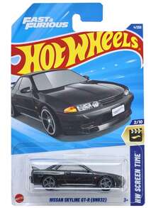 Mattel Bộ sưu tập mô hình xe đồ chơi  tỷ lệ 1:64 -  GTR 32/Jeeper Gladiator/Dodge Challenger/W1 Racer/ 911/Gordon Murray - Mô hình xe đồ chơi dành cho bé trai - Thích hợp làm quà Giáng sinh và sinh nhật - Dành cho trẻ từ 3 tuổi trở lên - Nhiều màu - Xem 22