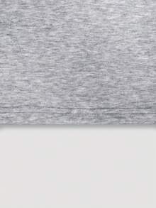 Women's Casual Street Style Minimalist Loose Drawstring Wide Leg Grey Sports Pants, Spring/Summer - Flower Grey - View 6