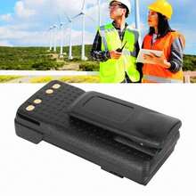 Walkie Talkie Li Ion Battery 7.4V 2450mAh 2 Way Radio Replacement Battery for radio models PMNN4543A, XPR3300 and XPR3500 - Negro - Ver 8
