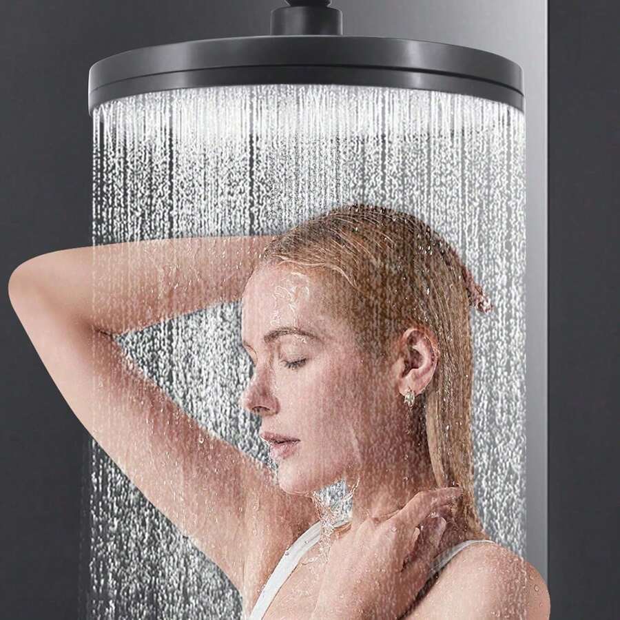 1 đầu vòi sen tắm áp lực cao, dễ lắp đặt, thay thế nhanh chóng, lớp sơn hoàn thiện với đầu nối đa năng. - Hình vuông - Xem 1