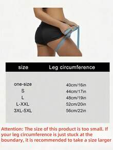 1双装女士防摩擦大腿带，运动健身压缩腿套 - 彩色 - 查看 5
