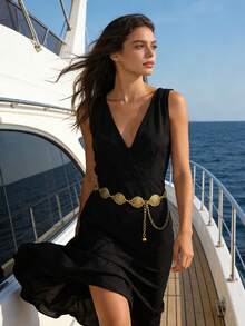 1件女士腰链，金属复古波西米亚风连衣裙装饰腰带 - 腰鏈 - 查看 2