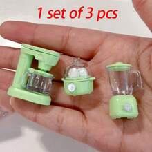 Bộ 3 mô hình đồ dùng nhà bếp mini trang trí nhà búp bê - Trang trí nhà búp bê - Phụ kiện nhà búp bê - Mô hình thủ công thu nhỏ - Bộ sưu tập mô hình - Đạo cụ chụp ảnh - Quà tặng độc đáo dịp lễ - Nhiều màu - Xem 10