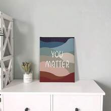 1 pieza de arte mural de recuperación de salud mental - Impresión en lienzo enmarcada "El progreso no es lineal", cita inspiradora para oficina de terapia, sala de asesoramiento, decoración del hogar - Negro - Ver 8