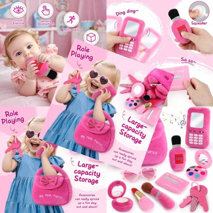 Golray Toys for My First Purse Playset de juguete para s pequeños - como en la foto - Ver 1