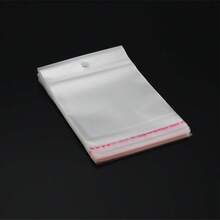 50 túi tự dán trong suốt, túi nhựa OPP có lỗ treo, thích hợp đựng trang sức, trưng bày bán lẻ, quà tặng, bao bì tiệc tùng. - Trong sáng - Xem 8