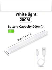 1pc LED Motion Sensor Light, Cabinet Wardrobe Light, Wireless LED Night Light, Staircase Backlighting, Rechargeable, Suitable For Room, Kitchen, Kitchen Accessories, Closet, Staircase, Hallway And Cabinet, Kitchen Decor, Bedroom Decor, Bedroom, Lamp, Light, Room Decor, Sensor Light, Kitchen Light, Battery Wall Light, Ceiling Light, Battery Light, Christmas, Halloween, LED Light, Wall Light, Bedroom Light - Smart Induction Cabinet Light - View 18