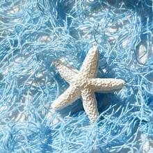 10 White Starfish Resin Ornament Set - Summer Ocean Themed Art Deco Material, Perfect For Home Decor With Ocean Elements - White - View 4