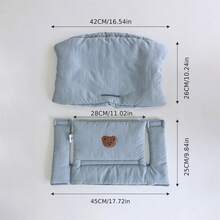 2Pcs/Set  Children's High Chair Cushions, High Chair Protective Cushions, Backrest Cushions, Suitable For Children - Blue - View 7