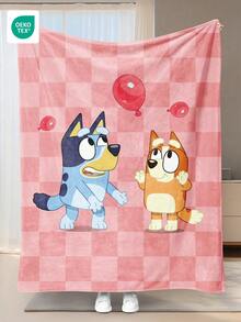 Bluey 1 chiếc chăn nỉ  - Sự lựa chọn hàng đầu để trang trí phòng, siêu mềm mại và nhẹ, in hình hoạt hình, họa tiết  ném bóng bay, hoàn hảo cho gia đình, sử dụng hàng ngày, quà tặng sinh nhật (cho bạn bè, gia đình hoặc chính bạn), ấm áp và dễ chịu, mềm mại và dễ giặt, kiểu dáng đáng yêu, trang trí phòng. - Nhiều màu - Xem 10