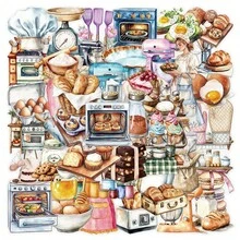 50pcs Baking Themed Stickers, Creative Decals For Notebook, Laptop, Phone, Skateboard, Guitar, Fridge, Luggage, Helmet, Wall, Desk, Birthday, Party, Holiday Gifts, Planner - 1 Set - View 11