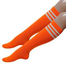 CT TAPESOCKS 2 đôi tất nữ cao đến đầu gối/bắp chân, thiết kế sọc, thích hợp cho các bữa tiệc, biểu diễn, thể thao, yoga, mặc nhà thường ngày, hoạt động ngoài trời. Có nhiều màu sọc khác nhau để lựa chọn. - Nhiều màu - Xem 15