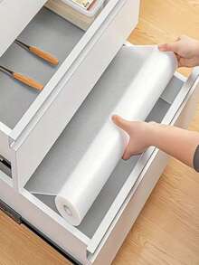 1片透明防滑抽屉垫，11.81英寸*39.37英寸厨房防油保护垫，适用于橱柜、抽屉、鞋柜防滑抽屉垫 - A - 查看 5