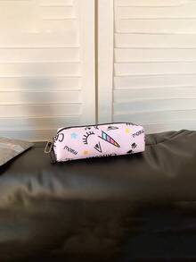 Bộ 3 món thời trang Preppy họa tiết chữ cái/kỳ lân, gồm ba lô, túi đựng cơm trưa và hộp bút, có ngăn đựng laptop, dây đeo điều chỉnh được và nhiều ngăn nhỏ, dung tích lớn, lý tưởng cho nữ sinh/sinh viên đại học/sinh viên tốt nghiệp sử dụng hàng ngày/đi nghỉ mát/du lịch/đi học. - Hồng - Xem 10