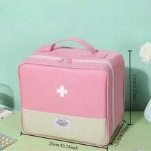 Large Capacity Portable Pill Box - Durable Fabric, Compact Travel Case, Suitable For Home, First Aid And Emergency - Empty, Does Not Include First Aid Supplies, Suitable For Emergency Kit - Multicolor - View 12