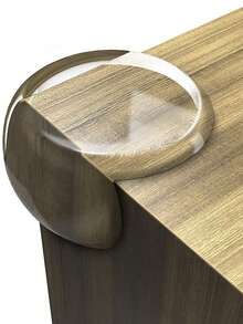Transparent Corner Guards, Silicone Anti-Collision Edge Protectors For Tables, Windows, Prevent Bumps - E-White - View 8
