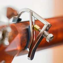 1pc - Guitar Capo With Adjustable Metal Tension, Track Design For Flexible Dynamic Adjustment, Suitable For Guitars Of Different Sizes, Easy To Install And Remove, Silicone Inner Lining To Protect The Strings And Guitar, Suitable For Acoustic, Classical, And Electric Guitars, An Essential Guitar Accessory For Playing And Training. - Multicolor - View 7