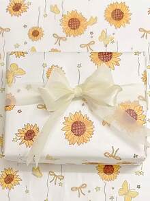 蜜蜂图案半透明薄纸，适用于春夏、复活节、母亲节、婚礼、生日和节日礼物，以及花束包装。 - 多色 - 查看 3