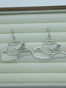 1 Pair Minimalist Western Cowboy Boot & Hat Element Pendant Earrings - Earring - View 4
