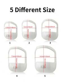 Men's 5-Piece Beard Modeling Tool Goatee Modeling Template ABS Material Beard Trimming Print Beard Outline Can Draw Various Beard Styles, Such As Curved Or Straight Cheek Lines, Goatee And Beard Trimming Shaving Set, Saving Time. - Multicolor - View 2