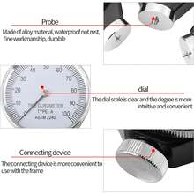 Shore Type A Rubber Tire Durometer Hardness Tester Meter 0‑100 Degrees(A) - White - View 8