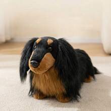 Oreiller chien mignon et long, peluche chien saucisse en fourrure de vison européenne douce et longue. Convient pour la décoration du salon et du canapé, compagnon de sommeil confortable pour les enfants. Peluche cadeau pour Halloween et Noël - Multicolore - Voir 11