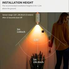 Rechargeable RGB Motion Sensor Wall Light, Up & Down Illumination, LED Magnetic Installation Night Light, Home Decor For Stairs, Porch - One-piece Large Cat Eye Light RGB - View 4