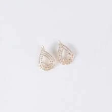 1件优雅金/银色立方氧化锆吊坠项链 - 复古奢华风格，适合作为婚礼和节日礼物，尤其适合圣诞节和情人节，精美项链 - 首飾套裝 - 查看 4