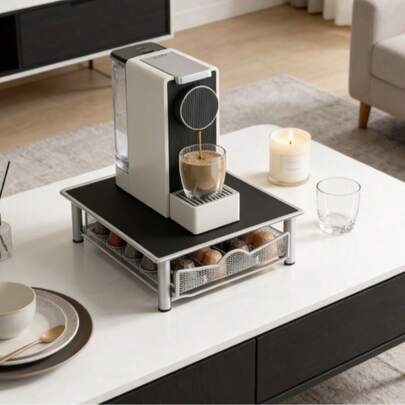 Portacapsule per caffè multitaglia / Organizer da scrivania per macchina da caffè / Scatola portacialde da tè con cassetto