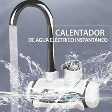Grifo eléctrico de calentamiento instantáneo con pantalla digital de temperatura, que suministra agua caliente en 3 segundos. Cuenta con dos opciones de instalación para la entrada de agua inferior o lateral, apto tanto para uso en la cocina como en el ba - A - Ver 7